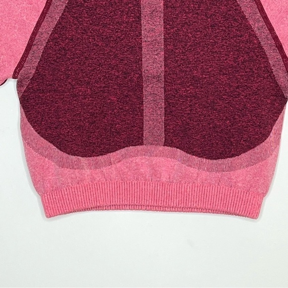 FABLETICS Helena Seamless Crop Top Pink Heather Multi - Picture 3 of 5